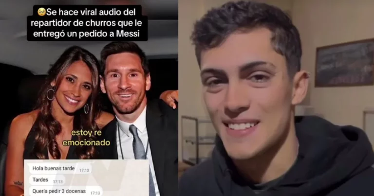 Repartidor de churros que llevó pedido a la casa de Lionel Messi