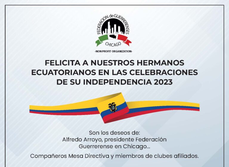 «Fiestas Ecuatorianas” / Federación de Guerrerenses Chicago