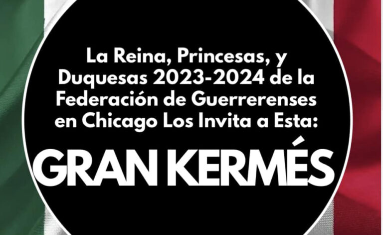 DOMINGO 3 DE SEPTIEMBRE, GRAN KERMÉS GUERRERENSE EN CHICAGO…