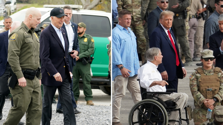 BIDEN Y TRUMP EN LA FRONTERA, ¡EL MISMO DÍA!