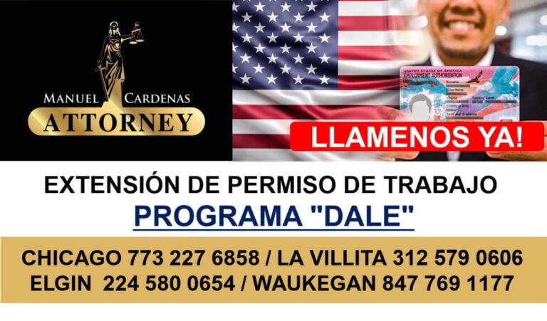 Extensión del Permiso de Trabajo por medio del Programa DALE…