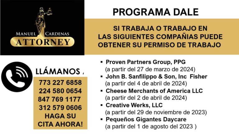 Si trabajas o trabaste aquí, puedes obtener tu Permiso de Trabajo… ¡Llámanos ya!