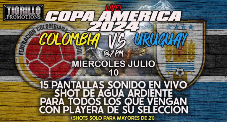 “Shots” de aguardiente en Mariscos Playa Azul, para ver Colombia Vs. Uruguay…