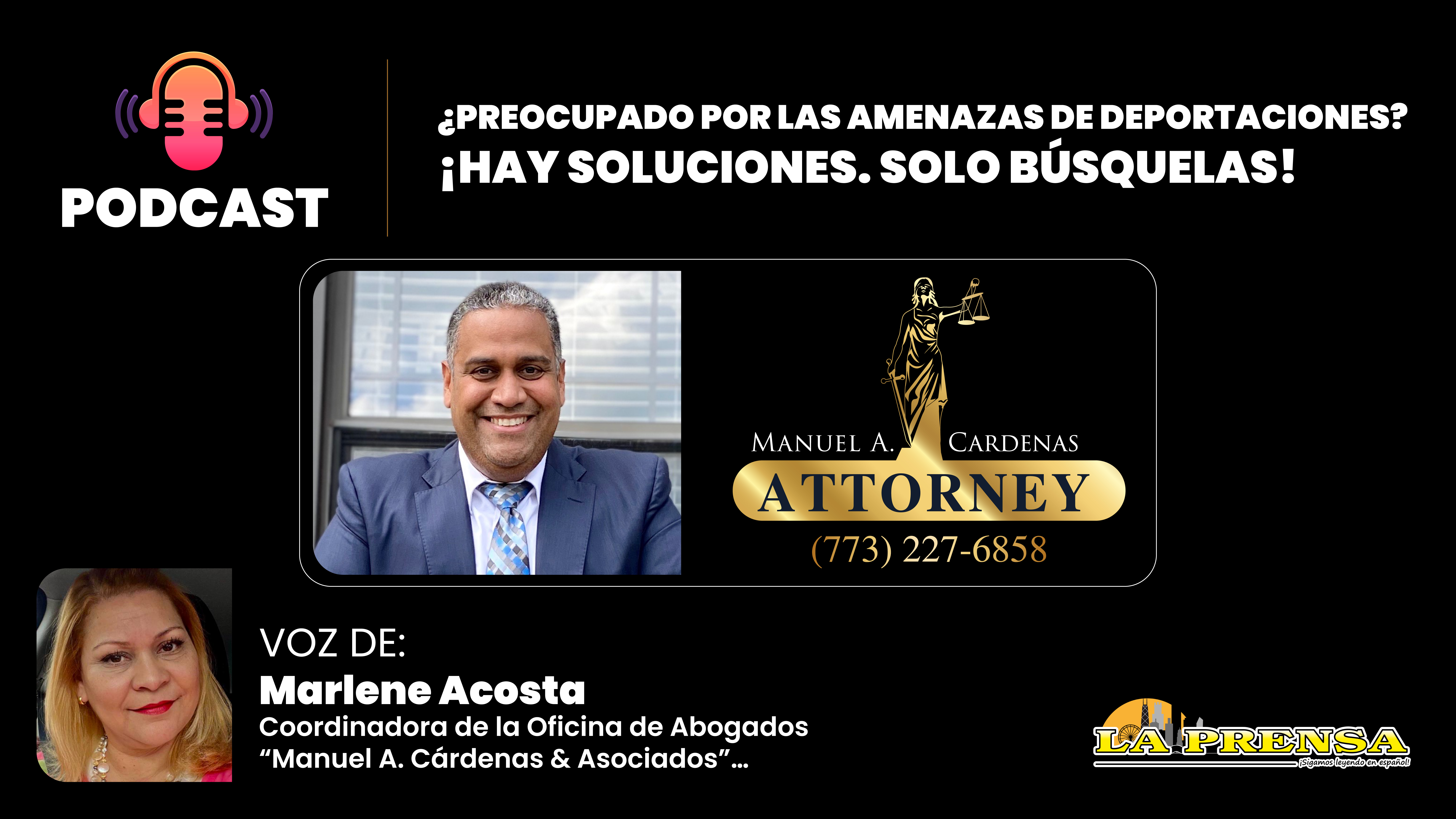 ¿PREOCUPADO POR LAS AMENAZAS DE DEPORTACIONES? «HAY SOLUCIONES, LLAME YA» (773) 227-6858