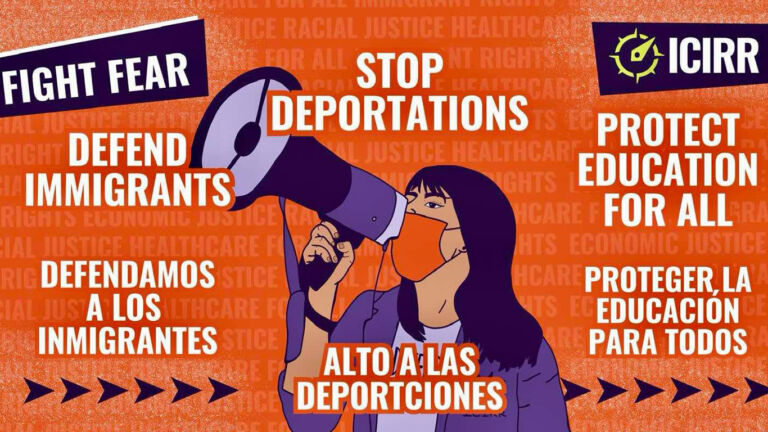¡ALTO A LAS DEPORTACIONES! ¡DEFENDAMOS A LOS INMIGRANTES