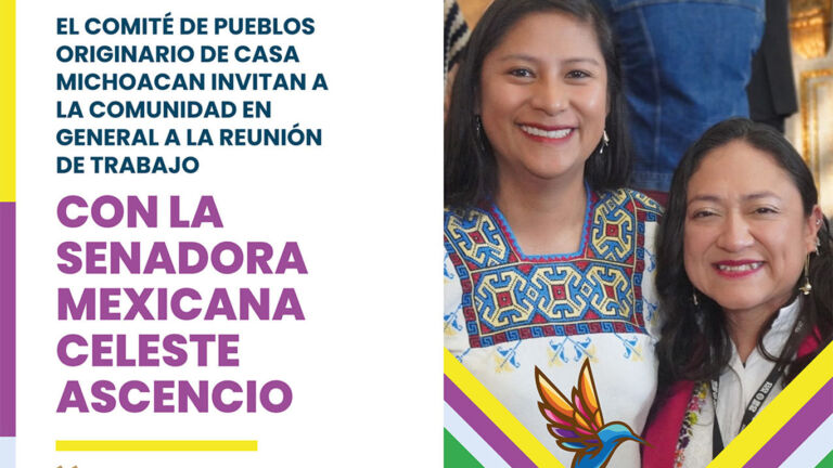 Reunión comunitaria con la Senadora Mexicana Celeste Ascencio …