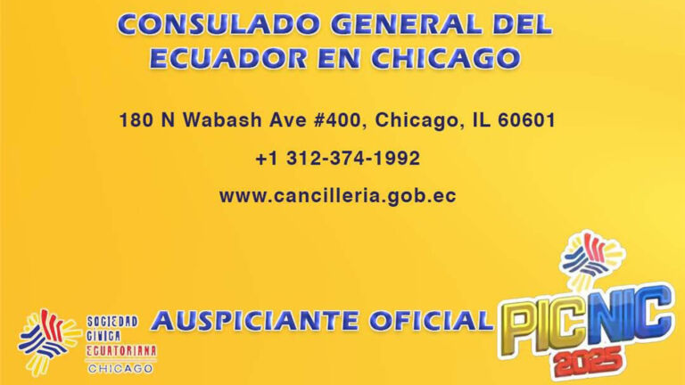 ¡Consulado Ecuatoriano en Chicago auspicia el Pícnic de Independencia 2025!