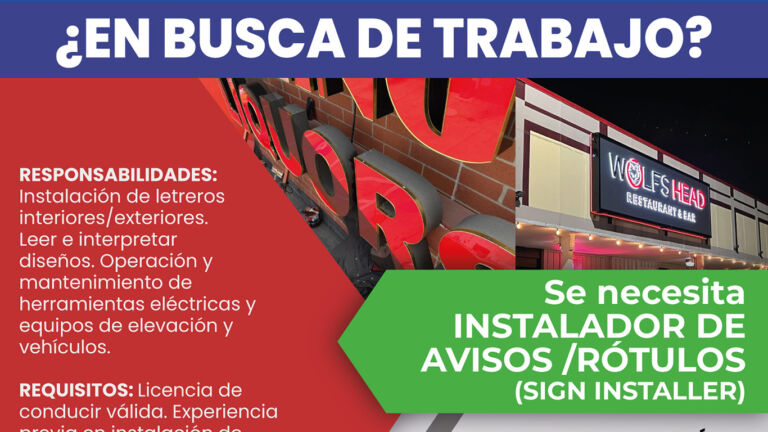 ¿EN BUSCA DE TRABAJO?